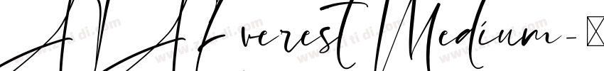 AIAEverest Medium字体转换